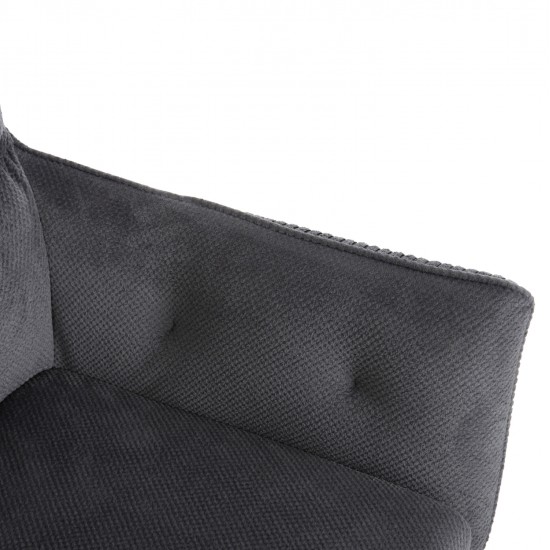 ΠΟΛΥΘΡΟΝΑ ΤΡΑΠΕΖΑΡΙΑΣ QUILL HM9843.03 ΓΚΡΙ ΥΦΑΣΜΑ-ΞΥΛΟ ΟΞΙΑΣ ΠΟΔΙΑ 61x57,5x91Υεκ.