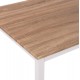 ΤΡΑΠΕΖΙ ΤΡΑΠΕΖΑΡΙΑΣ GOOSE HM9532.02 MDF SONAMA-ΛΕΥΚΟ ΜΕΤΑΛΛΟ 120X80Χ75Yεκ.