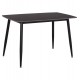 ΤΡΑΠΕΖΙ RAVEN HM9854.02 ΚΕΡΑΜΙΚΟ TOP ΜΑΥΡΟ ΜΑΡΜΑΡΟ-ΜΑΥΡΟ ΜΕΤΑΛΛΟ 120x70x73Υεκ.