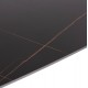 ΤΡΑΠΕΖΙ RAVEN HM9854.02 ΚΕΡΑΜΙΚΟ TOP ΜΑΥΡΟ ΜΑΡΜΑΡΟ-ΜΑΥΡΟ ΜΕΤΑΛΛΟ 120x70x73Υεκ.