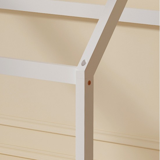 ΚΡΕΒΑΤΙ ΠΑΙΔΙΚΟ PEPE HM677.03 τ.MONTESSORI ΞΥΛΟ ΠΕΥΚΟ ΛΕΥΚΟ- 190x90εκ