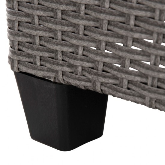 ΣΕΤ ΣΑΛΟΝΙ ΓΩΝΙΑ & ΤΡΑΠΕΖΙ CARSON HM6078.01 ΓΚΡΙ ΣΥΝΘ.RATTAN-ΜΑΞΙΛΑΡΙΑ