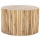 ΤΡΑΠΕΖΙ ΣΑΛΟΝΙΟΥ ΣΤΡΟΓΓΥΛΟ COOTER HM9863 ΚΛΑΔΙΑ TEAK-ΦΥΣΙΚΟ Φ80x50Υεκ.