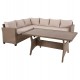 ΣΕΤ ΣΑΛΟΝΙ ΓΩΝΙΑ & ΤΡΑΠΕΖΙ CARSON HM6078.02 ΜΟΚΑ ΣΥΝΘ.RATTAN-ΜΑΞΙΛΑΡΙΑ