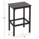 ΣΕΤ ΤΡΑΠΕΖΑΡΙΑ ΜΠΑΡ 5ΤΜΧ BOXY HM9882.13 ΜΑΥΡΟ ΜΕΤΑΛΛΟ-ΜΕΛΑΜΙΝΗ ΜΑΥΡΟ ΜΑΡΜΑΡΟ