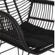 ΠΟΛΥΘΡΟΝΑ ΜΕ ΜΑΞΙΛΑΡΙ ΜΕΤΑΛΛΙΚΗ ALLEGRA HM5450.32 ΜΕ WICKER ΜΑΥΡΟ 58x59x82Υεκ.