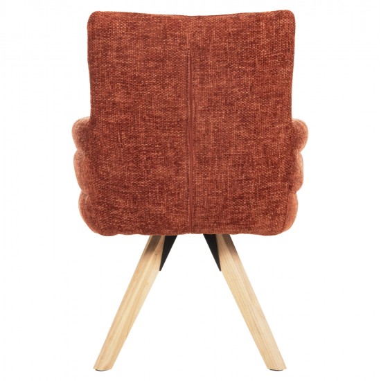 ΠΟΛΥΘΡΟΝΑΚΙ ΤΡΑΠΕΖΑΡΙΑΣ GAZER HM9845.06 ΚΕΡΑΜΙΔΙ YΦΑΣΜΑ-ΠΟΔΙΑ RUBBERWOOD 66x63x91Υεκ