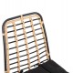 ΚΑΡΕΚΛΑ ΜΕΤΑΛΛΙΚΗ ALLEGRA HM5691.11 WICKER ΜΠΕΖ-ΜΑΥΡΟ 51x54x84Υεκ.