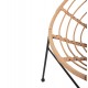 ΠΟΛΥΘΡΟΝΑ ΤΥΠΟΥ ΦΩΛΙΑ ΜΕΤΑΛΛΙΚΗ ALLEGRA HM5458.11 ΜΕ WICKER ΜΠΕΖ 73x78x88Υεκ.