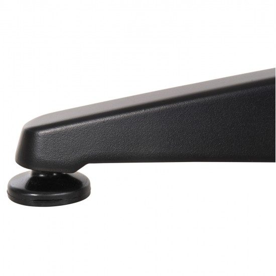 ΒΑΣΗ ΜΠΑΡ ΑΛΟΥΜΙΝΙΟΥ 4ΝΥΧΗ 66X66X109Υεκ. ΜΕ ΣΤΑΥΡΟ 44x44εκ. HM450.03 ΜΑΥΡΗ