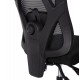 ΚΑΡΕΚΛΑ ΓΡΑΦΕΙΟΥ MEXER HM1195.01 ΜΑΥΡΟ MESH-PP ΒΑΣΗ 68x70x136Υεκ.