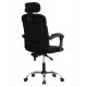 ΚΑΡΕΚΛΑ ΓΡΑΦΕΙΟΥ CRONER HM1196.01 ΜΑΥΡΟ MESH-ΜΕΤΑΛ.ΒΑΣΗ 58x99x120Υεκ.