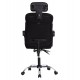 ΚΑΡΕΚΛΑ ΓΡΑΦΕΙΟΥ CRONER HM1196.01 ΜΑΥΡΟ MESH-ΜΕΤΑΛ.ΒΑΣΗ 58x99x120Υεκ.