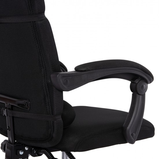 ΚΑΡΕΚΛΑ ΓΡΑΦΕΙΟΥ CRONER HM1196.01 ΜΑΥΡΟ MESH-ΜΕΤΑΛ.ΒΑΣΗ 58x99x120Υεκ.
