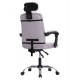 ΚΑΡΕΚΛΑ ΓΡΑΦΕΙΟΥ CRONER HM1196.02 ΓΚΡΙ MESH-ΜΕΤΑΛ.ΒΑΣΗ 58x67x124Υεκ.