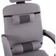 ΚΑΡΕΚΛΑ ΓΡΑΦΕΙΟΥ CRONER HM1196.02 ΓΚΡΙ MESH-ΜΕΤΑΛ.ΒΑΣΗ 58x67x124Υεκ.