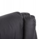 ΚΑΡΕΚΛΑ ΓΡΑΦΕΙΟΥ CANAN HM1201 ΜΑΥΡO PVC-ΒΑΣΗ ΧΡΩΜΙΟΥ 66x61x105Υεκ.