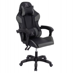ΠΟΛΥΘΡΟΝΑ GAMING DARREN HM1203.10 ΜΑΥΡΟ-ΓΚΡΙ PVC 60x60x120Υεκ.