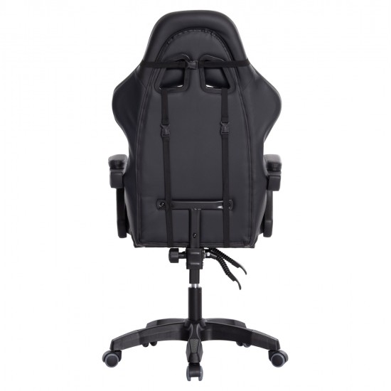 ΠΟΛΥΘΡΟΝΑ GAMING DARREN HM1203.10 ΜΑΥΡΟ-ΓΚΡΙ PVC 60x60x120Υεκ.