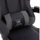 ΠΟΛΥΘΡΟΝΑ GAMING DARREN HM1203.10 ΜΑΥΡΟ-ΓΚΡΙ PVC 60x60x120Υεκ.