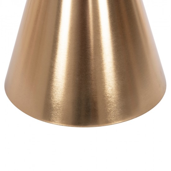 ΤΡΑΠΕΖΙA ΣΑΛΟΝΙΟΥ 2ΤΜΧ REBEN HM9919 ΜΕΤΑΛΛΟ ΧΡΥΣΟ-ΦΙΜΕ ΜΑΥΡΟ ΓΥΑΛΙ Φ80 & Φ60 εκ.