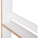 ΡΑΦΙΕΡΑ ΤΟΙΧΟΥ SANI HM18224.01 ΜΕΛΑΜΙΝΗ ΣΕ ΛΕΥΚΟ 60x10x120Υεκ. (4 ΡΑΦΙΑ)