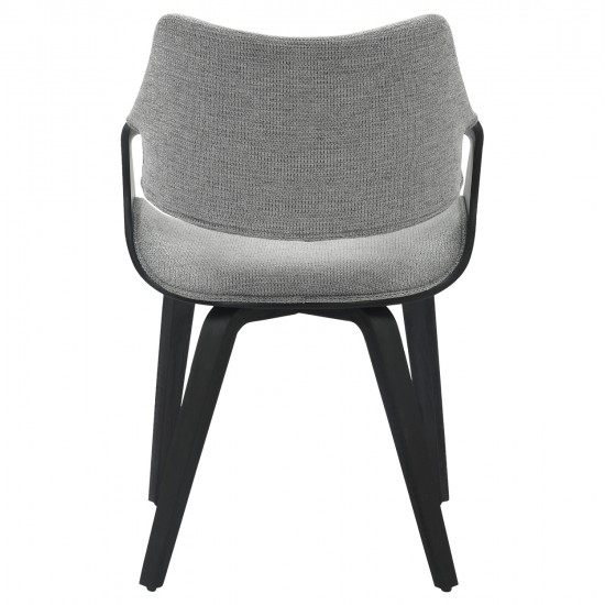 ΚΑΡΕΚΛΑ ΤΡΑΠΕΖΑΡΙΑΣ NETTO HM9976.02 ΣΚΕΛΕΤΟΣ Κ.Π. ΣΕ ΜΑΥΡΟ-ΓΚΡΙ ΥΦΑΣΜΑ 55x56x83,5Υεκ