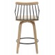 ΣΚΑΜΠΟ ΜΠΑΡ JUDI HM9985.01 WHITE WASH Κ.Π.-ΜΑΥΡΟ ΜΕΤΑΛΛΟ-ΜΠΕΖ ΥΦΑΣΜΑ 48x52x92Υεκ