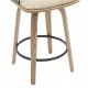 ΣΚΑΜΠΟ ΜΠΑΡ JUDI HM9985.01 WHITE WASH Κ.Π.-ΜΑΥΡΟ ΜΕΤΑΛΛΟ-ΜΠΕΖ ΥΦΑΣΜΑ 48x52x92Υεκ