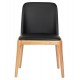 KΑΡΕΚΛΑ ΤΡΑΠΕΖΑΡΙΑΣ FURLAN HM9944.01 RUBBERWOOD-ΜΑΥΡΟ PU 54,5x58x86Υεκ