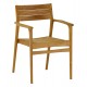 ΠΟΛΥΘΡΟΝΑ BOZZY HM9935 ΜΑΣΙΦ ΞΥΛΟ TEAK ΣΕ ΦΥΣΙΚΟ 58x61x80,5Υ