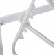 ΕΠΑΓΓΕΛΜ. ΞΑΠΛΩΣΤΡΑ MALLOW HM10715.01 ΛΕΥΚΟ ΑΛΟΥΜ.& ΓΚΡΙ ΜΑΞΙΛΑΡΙ 198x71x40,5-103Υεκ.