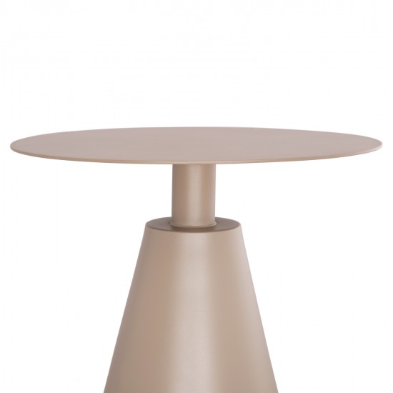 ΤΡΑΠΕΖΑΚΙ ΒΟΗΘ. ΣΤΡΟΓΓΥΛΟ ΕΞ.ΧΩΡΟΥ SERA HM6270.03 ΚΑΠΟΥΤΣΙΝΟ ΑΛΟΥΜΙΝΙΟ Φ50x56Υεκ.