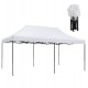 ΚΙΟΣΚΙ/GAZEBO MATTHEW HM6312 ΠΤΥΣΣΟΜΕΝΟ-ΣΚΕΛΕΤΟΣ ΜΕΤΑΛ.ΜΑΥΡΟΣ-ΛΕΥΚΟ ΥΦΑΣΜΑ 3x6x3,10Yμ