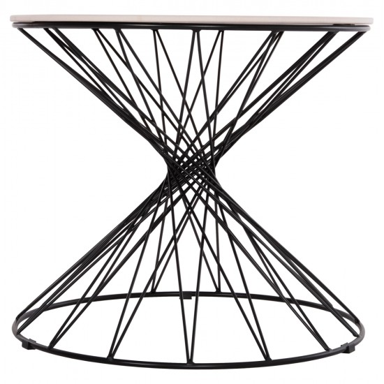 ΒΟΗΘΗΤΙΚΟ ΤΡΑΠΕΖΙ ΣΑΛΟΝΙΟΥ GRESAM HM18039.01 ΚΕΡΑΜΙΚΟ TOP-ΜΕΤΑΛΛΟ Φ50x44Υεκ.