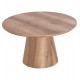 ΤΡΑΠΕΖΙ ΣΑΛΟΝΙΟΥ KARAN HM18028 MDF ΣΕ ΦΥΣΙΚΟ ΧΡΩΜΑ ΞΥΛΟΥ Φ80x45,5Υεκ.