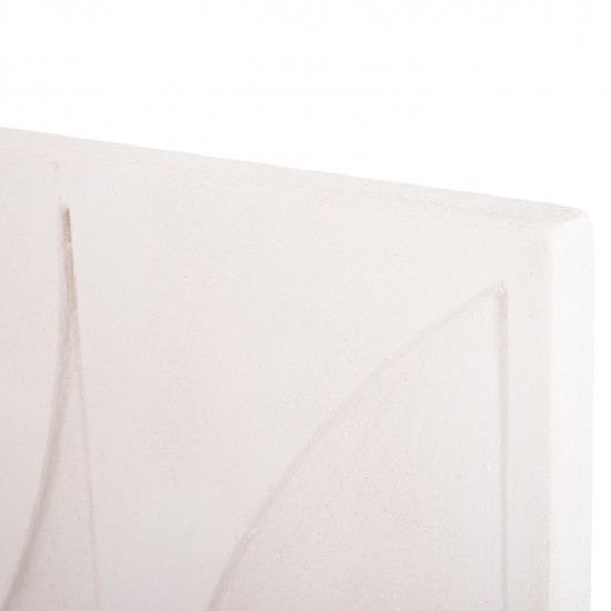 ΠΙΝΑΚΑΣ ΤΕΤΡΑΓΩΝΟΣ ΣΕΙΡΑ SANTORINI HM4507 MDF ΣΕ ΥΠΟΛΕΥΚΟ ΧΡΩΜΑ 80x4(πάχος)x80Υεκ.