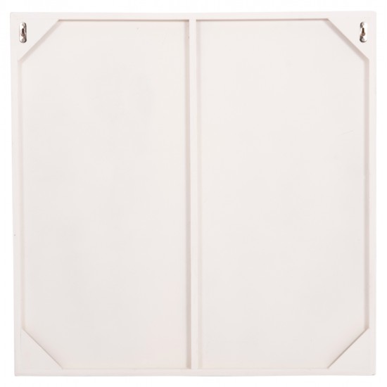 ΠΙΝΑΚΑΣ ΤΕΤΡΑΓΩΝΟΣ ΣΕΙΡΑ SANTORINI HM4507 MDF ΣΕ ΥΠΟΛΕΥΚΟ ΧΡΩΜΑ 80x4(πάχος)x80Υεκ.