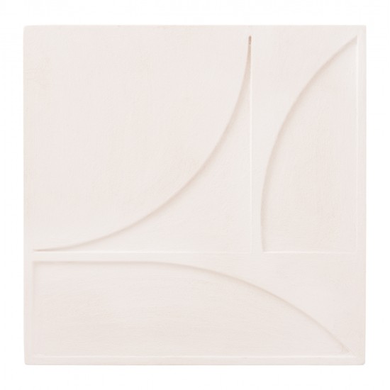 ΠΙΝΑΚΑΣ ΤΕΤΡΑΓΩΝΟΣ ΣΕΙΡΑ SANTORINI HM4508 MDF ΣΕ ΥΠΟΛΕΥΚΟ ΧΡΩΜΑ 80x4(πάχος)x80Υεκ.