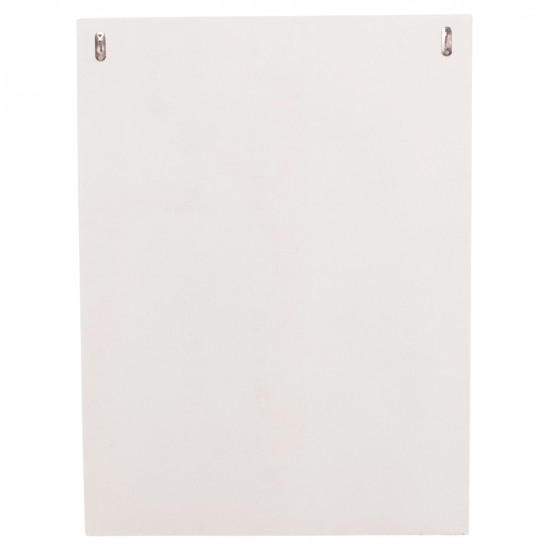 ΠΙΝΑΚΑΣ ΟΡΘΟΓΩΝΙΟΣ ΣΕΙΡΑ SANTORINI HM4518 MDF ΣΕ ΥΠΟΛΕΥΚΟ ΧΡΩΜΑ 60x4(πάχος)x80Υεκ.