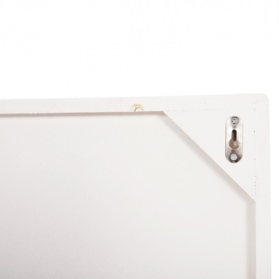 ΠΙΝΑΚΑΣ ΤΕΤΡΑΓΩΝΟΣ ΣΕΙΡΑ SANTORINI HM4519 MDF ΣΕ ΥΠΟΛΕΥΚΟ-ΚΑΦΕ ΧΡΩΜΑ 80x4(πάχος)x80Υεκ.