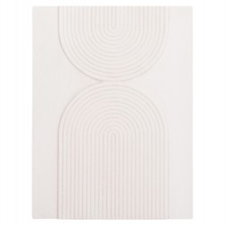 ΠΙΝΑΚΑΣ ΟΡΘΟΓΩΝΙΟΣ ΣΕΙΡΑ SANTORINI HM4523 MDF ΣΕ ΥΠΟΛΕΥΚΟ ΧΡΩΜΑ 60x4(πάχος)x80Υεκ.