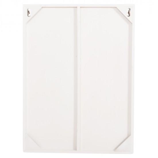 ΠΙΝΑΚΑΣ ΟΡΘΟΓΩΝΙΟΣ ΣΕΙΡΑ SANTORINI HM4523 MDF ΣΕ ΥΠΟΛΕΥΚΟ ΧΡΩΜΑ 60x4(πάχος)x80Υεκ.