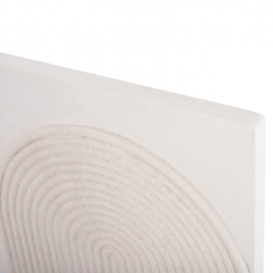 ΠΙΝΑΚΑΣ ΤΕΤΡΑΓΩΝΟΣ ΣΕΙΡΑ SANTORINI HM4517 MDF ΣΕ ΥΠΟΛΕΥΚΟ ΧΡΩΜΑ 80x4,5(πάχος)x80Υεκ.
