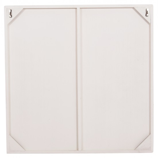 ΠΙΝΑΚΑΣ ΤΕΤΡΑΓΩΝΟΣ ΣΕΙΡΑ SANTORINI HM4517 MDF ΣΕ ΥΠΟΛΕΥΚΟ ΧΡΩΜΑ 80x4,5(πάχος)x80Υεκ.