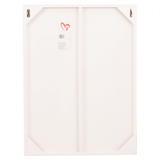 ΠΙΝΑΚΑΣ ΟΡΘΟΓΩΝΙΟΣ ΣΕΙΡΑ SANTORINI HM4509 MDF ΥΠΟΛΕΥΚΟ ΧΡΩΜΑ 60x4(πάχος)x80Υεκ.