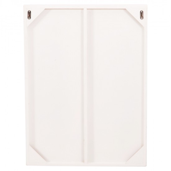 ΠΙΝΑΚΑΣ ΟΡΘΟΓΩΝΙΟΣ ΣΕΙΡΑ SANTORINI HM4510 MDF ΣΕ ΥΠΟΛΕΥΚΟ ΧΡΩΜΑ 60x4(πάχος)x80Υεκ.