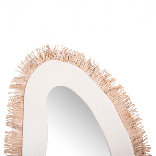 ΚΑΘΡΕΠΤΗΣ ΤΟΙΧΟΥ ΣΕΙΡΑ SANTORINI HM4525 MDF ΥΠΟΛΕΥΚΟ-ΔΙΑΚΟΣΜΗΣΗ ΣΕ ΜΠΕΖ 63x1,8x120Υεκ.