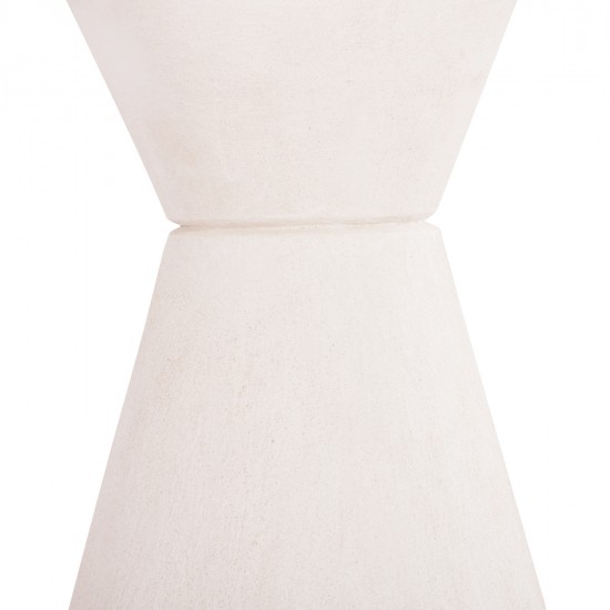 ΤΡΑΠΕΖΙ ΤΡΑΠΕΖΑΡΙΑΣ ΣΤΡΟΓΓΥΛΟ ΣΕΙΡΑ SANTORINI HM18055 MDF ΥΠΟΛΕΥΚΟ ΧΡΩΜΑ Φ77x76Υεκ.