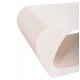 ΤΡΑΠΕΖΙ ΣΑΛΟΝΙΟΥ ΣΕΙΡΑ SANTORINI HM18071 MDF ΣΕ ΥΠΟΛΕΥΚΟ ΧΡΩΜΑ 100x60x45Υεκ.